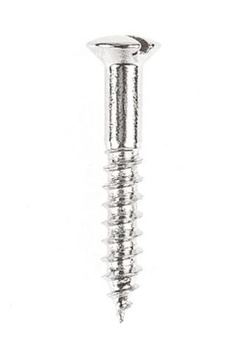 Spårskruv i nickel, stl 1-5