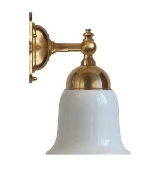 Klassisk badrumslampa Blomberg 60 i mässing Sekelskifte Klassisk badrumslampa Blomberg 60 i mässing Sekelskifte