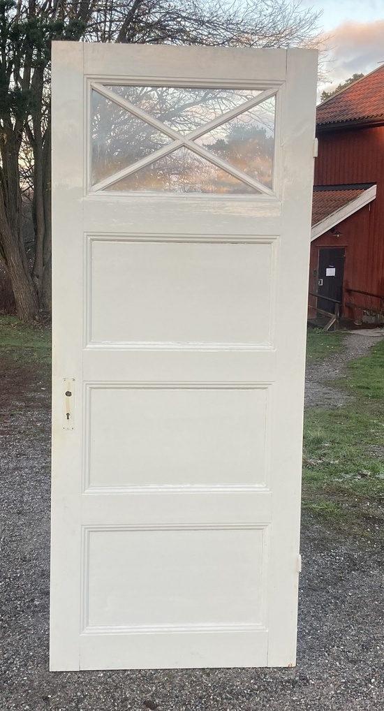 Enkeldörr med glas 87x212cm & 92x212cm Överjärva