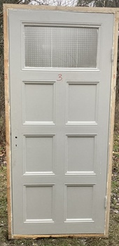 Enkeldörr med karm och glas, 102x222cm, Överjärva