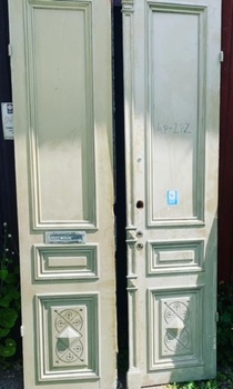 Pardörrar 114 x 240 cm, finns på Överjärva