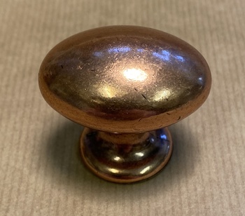 Oval knopp i koppar