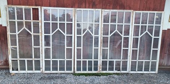 Verandafönster 5 st, Finns på Överjärva