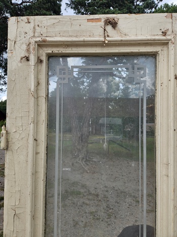 Pardörr med glas, 111x240cm, finns på Överjärva byggnadsvård