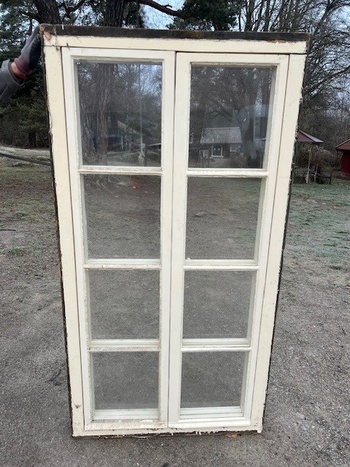 Balkong dörr/fönster med karm, 100x190, finns på Överjärva Byggnadsvård