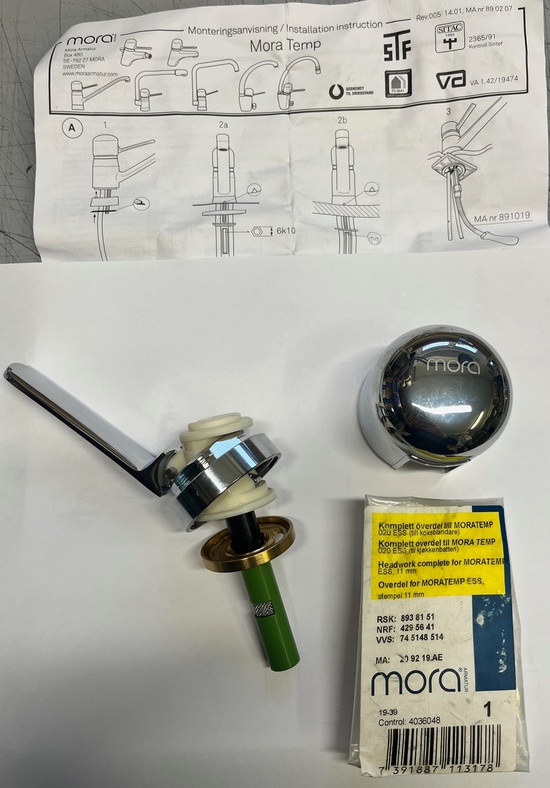 Mora Armatur Temp överdel 020