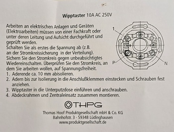 Vippbrytare i bakelit, fjädrande