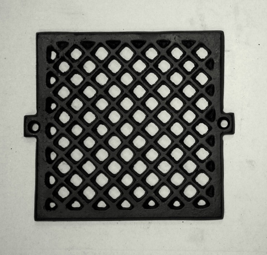 Ventilgaller 120 x 120 mm svart