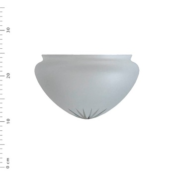 Ampelglas, slipat mattglas, 200 mm