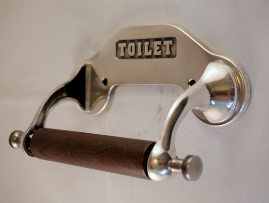 Toapappershållare Toilet nickel